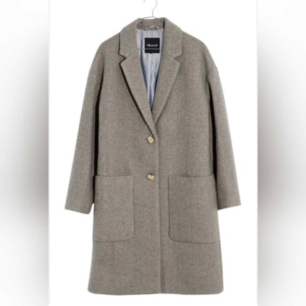 Madewell Elmcourt wool blend coat xs
